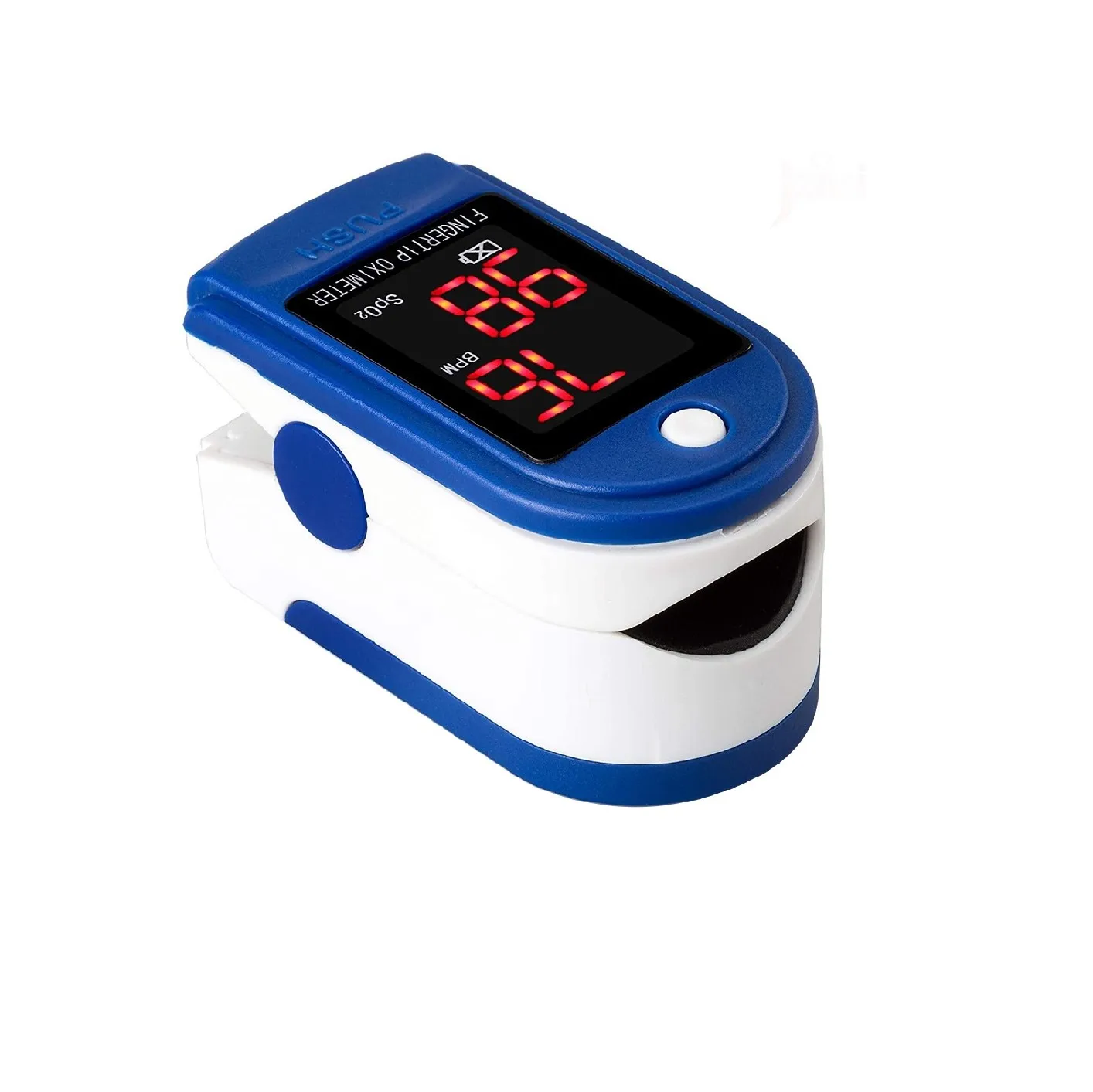 Best price factory wholesale finger tip oxygen blood oximetro, Blue/white 
Best price factory wholesale finger tip oxygen blood oximetro, Blue/white