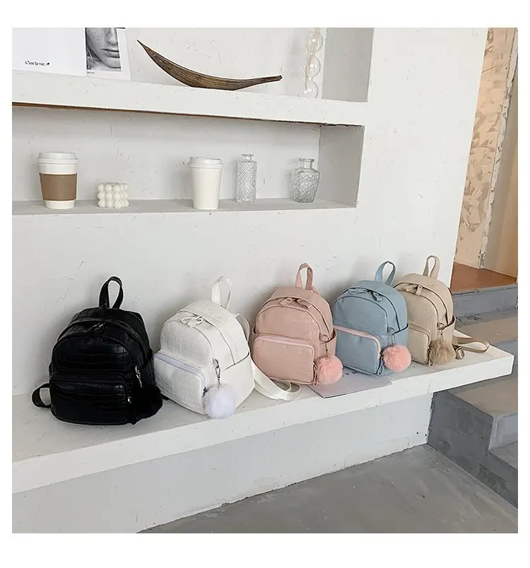 2020 New Design Summer Mini Backpack Women Solid Color Bag Pu Leather Backpack With Zipper, Black,white,blue,pink,khaki
2020 New Design Summer Mini Backpack Women Solid Color Bag Pu Leather Backpack With Zipper, Black,white,blue,pink,khaki