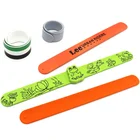 silicone custom logo magnetic clap bands pat silicone rubber slap wristband