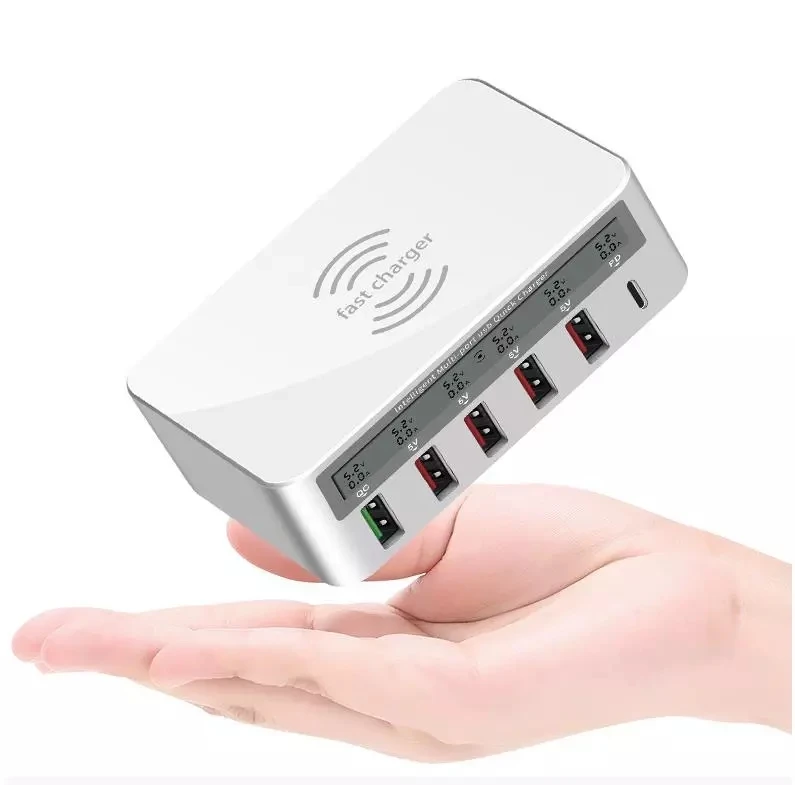 Ultra Powerful Function 100W Mobile Phone USB Travel Power Adapter Wireless Fast Charger Station USB Multi Charger
Ultra Powerful Function 100W Mobile Phone USB Travel Power Adapter Wireless Fast Charger Station USB Multi Charger