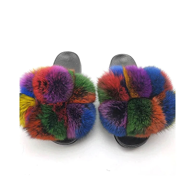 Free Sample Factory Supply Ball Shape Skillful Manufacture Fox Fur Slippers Girls Slippers, Customized color
Free Sample Factory Supply Ball Shape Skillful Manufacture Fox Fur Slippers Girls Slippers, Customized color
