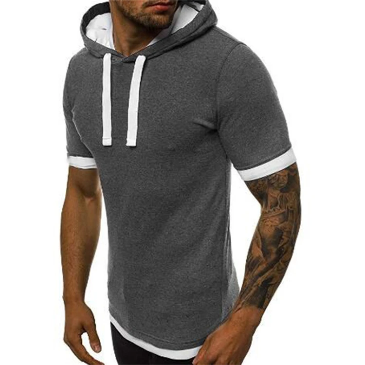 2021 Best selling gym t shirt men casual solid color hooded turtleneck t shirt men with short sleeves custom t shirt men cotton
2021 Best selling gym t shirt men casual solid color hooded turtleneck t shirt men with short sleeves custom t shirt men cotton
