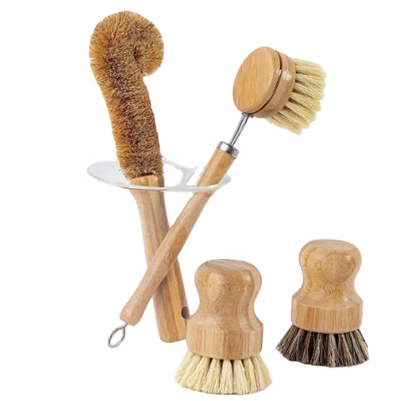 Natural Cleaning Brushes for Dish/Bottle/Vegetable/Pan/Pot, Scrubber with Bamboo Handle and coco fiber
Natural Cleaning Brushes for Dish/Bottle/Vegetable/Pan/Pot, Scrubber with Bamboo Handle and coco fiber