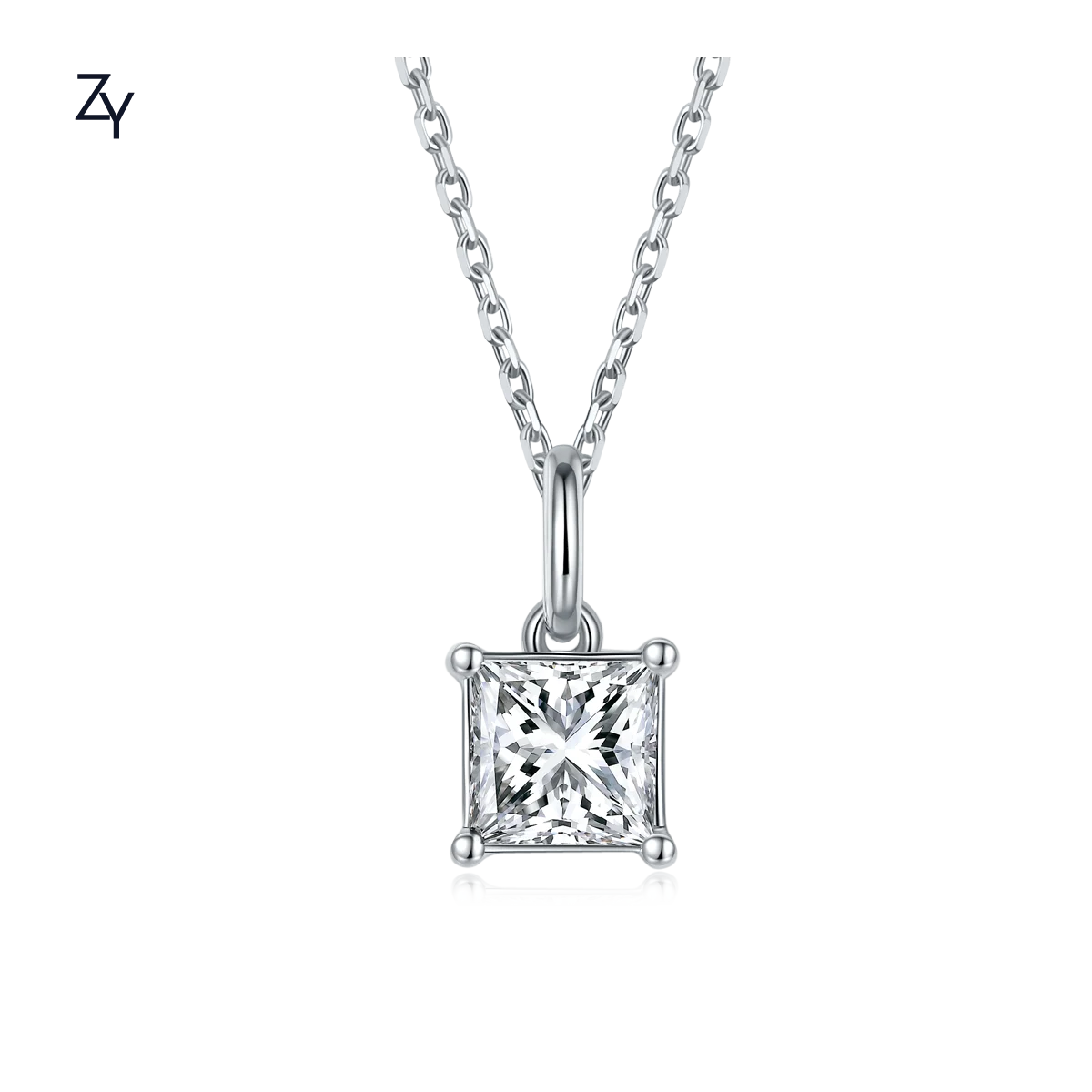 ZHUANGYEE Luxury loose Princess Cut 1ct moissanite 925 Sterling Silver 18k gold plated Pendant Necklace for women Jewelry gift
ZHUANGYEE Luxury loose Princess Cut 1ct moissanite 925 Sterling Silver 18k gold plated Pendant Necklace for women Jewelry gift