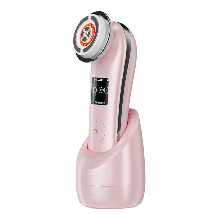 Facial lifting hand held 5 in 1 led photon skin rejuvenation skin tightening device, White or custom
Facial lifting hand held 5 in 1 led photon skin rejuvenation skin tightening device, White or custom