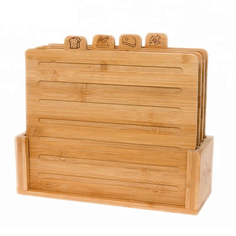Valentines gifts High quality snijplank food safe set of 4 multifunction kitchen wooden cutting board set with stand, Natural
Valentines gifts High quality snijplank food safe set of 4 multifunction kitchen wooden cutting board set with stand, Natural