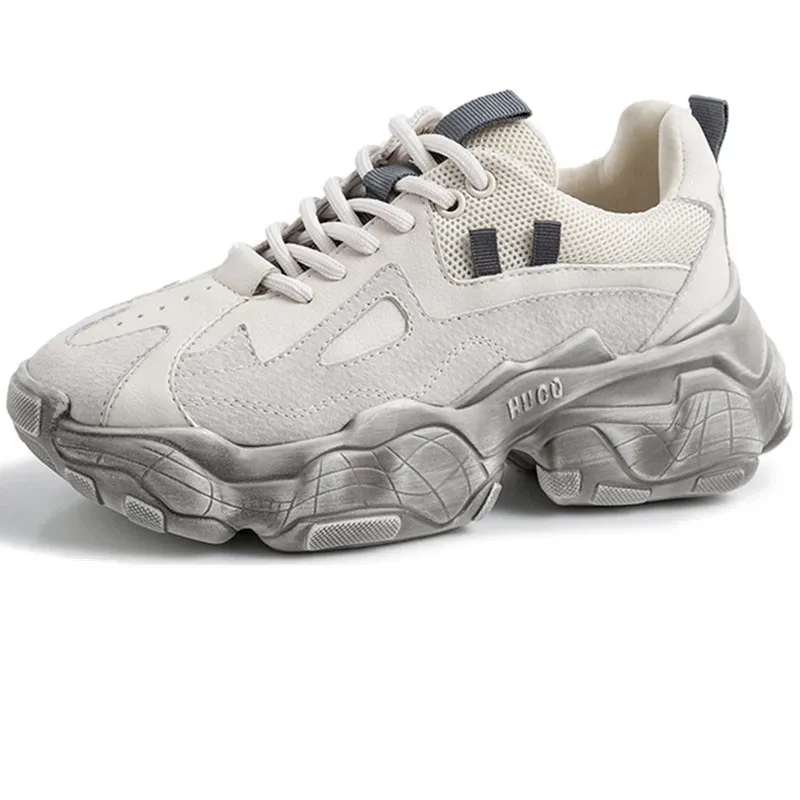 Dropshipping Custom Logo Genuine Leather Fashion Women's Chunky Sneakers 2021 Spring Women Platform Trainers Casual Woman Shoes
Dropshipping Custom Logo Genuine Leather Fashion Women's Chunky Sneakers 2021 Spring Women Platform Trainers Casual Woman Shoes