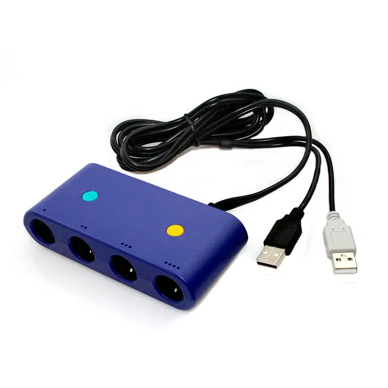 Only for USA USB 4 Ports Game Cube Controller Adapter NGC Converter For Nintendo Switch / WiiU / PC, Blue
Only for USA USB 4 Ports Game Cube Controller Adapter NGC Converter For Nintendo Switch / WiiU / PC, Blue