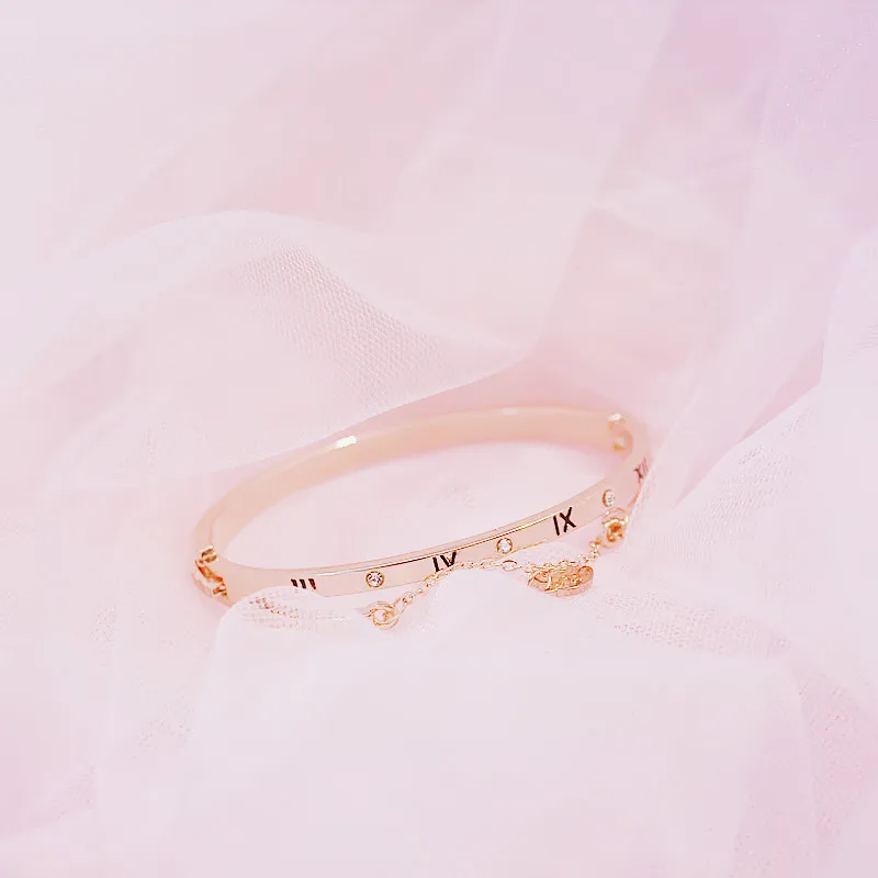 Hot Luxury Rose Gold Bracelets Bangles Female Heart Forever Love Brand Charm Bracelet for Women Famous Jewelry
Hot Luxury Rose Gold Bracelets Bangles Female Heart Forever Love Brand Charm Bracelet for Women Famous Jewelry