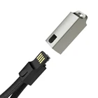 3 In 1 Function Leather Keychain Micro USB Data Charger Cable