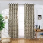 One side dull shiny recycled polyester fabric brocade 3d curtains for living room