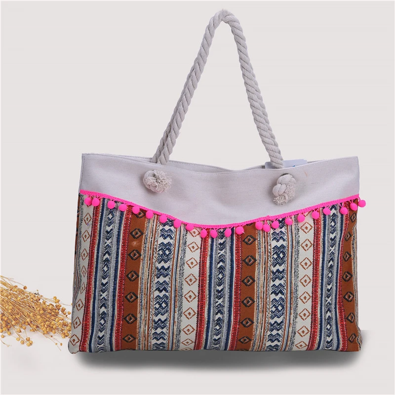 New Fashion European and American Women's Bag Portable Canvas Bag Single Side Pendant Tassel Shoulder Bag
New Fashion European and American Women's Bag Portable Canvas Bag Single Side Pendant Tassel Shoulder Bag