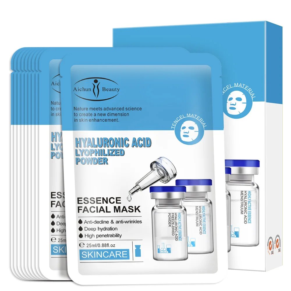 Private Label Hyaluronic Facial Mask Anti-wrinkles Organic Face Mask Sheet Crystal Vitamin C Hyaluronic Acid Female MSDS, White
Private Label Hyaluronic Facial Mask Anti-wrinkles Organic Face Mask Sheet Crystal Vitamin C Hyaluronic Acid Female MSDS, White