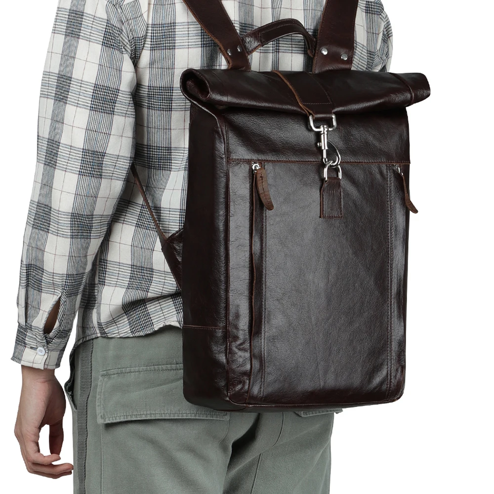 Cow Leather Mens Backpack Bags Travel Backpack Bag Outdoor Hiking Backpack, Black, coffee
Cow Leather Mens Backpack Bags Travel Backpack Bag Outdoor Hiking Backpack, Black, coffee