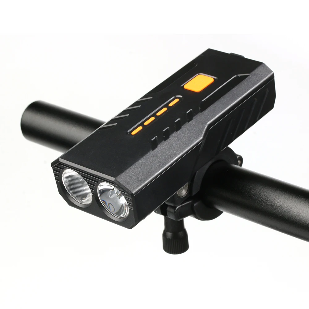LED Bicycle Light Rechargeable Bike Lights Headlight 2500 mAh Front Rear bike Light, Black
LED Bicycle Light Rechargeable Bike Lights Headlight 2500 mAh Front Rear bike Light, Black