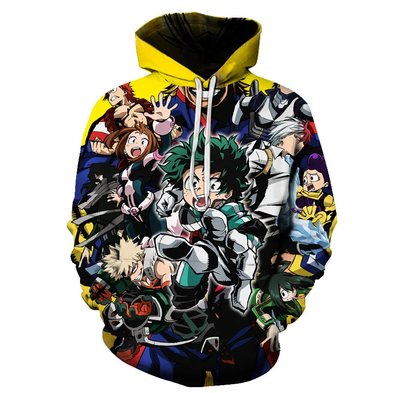 Custom Winter 3D Printing Wholesale Men My Hero Academia Hood Sweatsuit Clothing Women Long Sleeves Hoodie
Custom Winter 3D Printing Wholesale Men My Hero Academia Hood Sweatsuit Clothing Women Long Sleeves Hoodie