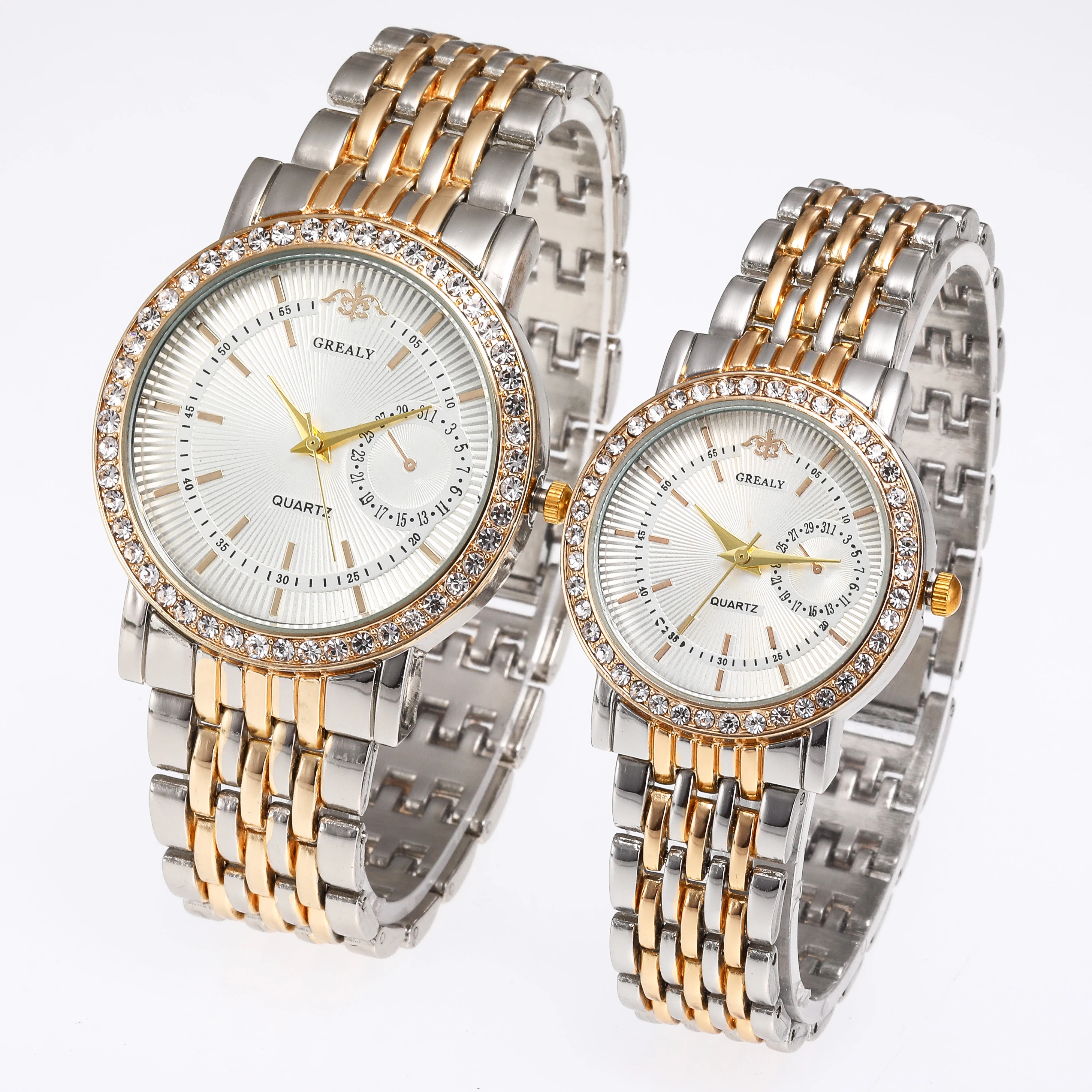 New casual fashion business diamond calibrated couples watch simulation monocular steel band quartz watch for men and women, 11 colors
New casual fashion business diamond calibrated couples watch simulation monocular steel band quartz watch for men and women, 11 colors