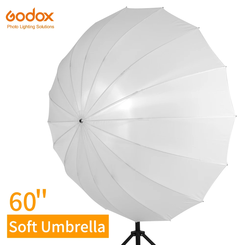 Godox 60 inch 150cm White Translucent Soft Umbrella Studio Lighting Light Translucent Umbrella with Large Diffuser Cover, Other
Godox 60 inch 150cm White Translucent Soft Umbrella Studio Lighting Light Translucent Umbrella with Large Diffuser Cover, Other