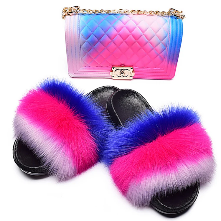 Wholesale Factory Custom Adults Fur Slippers And Purse Beach Slippers And Beach Bags, Customized color
Wholesale Factory Custom Adults Fur Slippers And Purse Beach Slippers And Beach Bags, Customized color