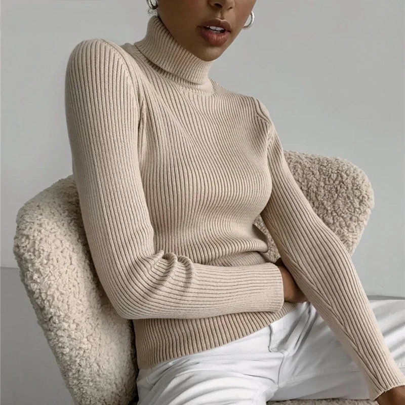 2022 Basic Turtleneck Women Sweaters Autumn Winter Tops Slim Women Pullover Knitted Sweater Jumper Soft Warm Pull
2022 Basic Turtleneck Women Sweaters Autumn Winter Tops Slim Women Pullover Knitted Sweater Jumper Soft Warm Pull