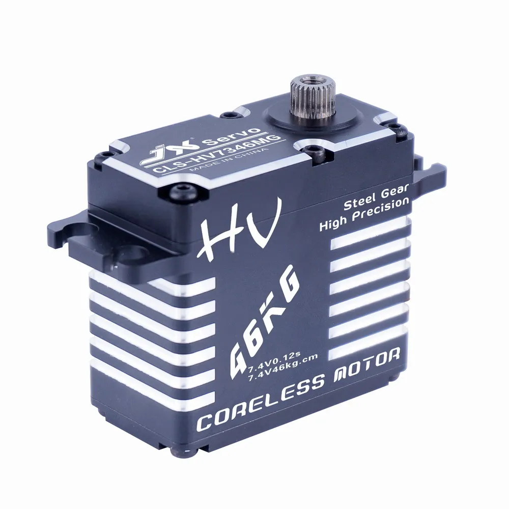JX CLS-HV7346MG 46KG HV High voltage waterproof Steel Gear Digital Standard servo for RC car helicopter 1/10 car crawler
JX CLS-HV7346MG 46KG HV High voltage waterproof Steel Gear Digital Standard servo for RC car helicopter 1/10 car crawler