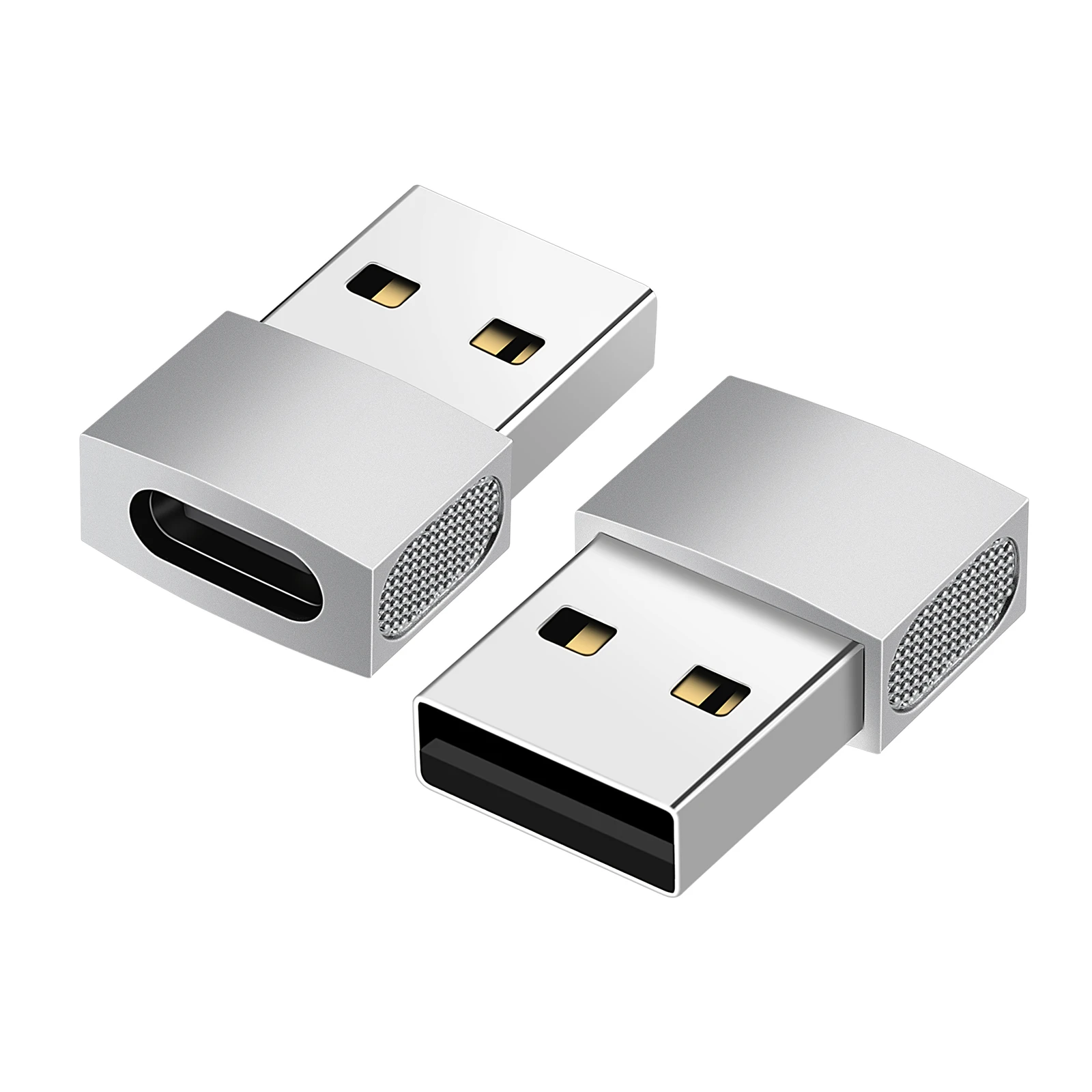 Wholesale products zinc alloy type a to type c adapter type c to usb converter, Black sliver grey
Wholesale products zinc alloy type a to type c adapter type c to usb converter, Black sliver grey