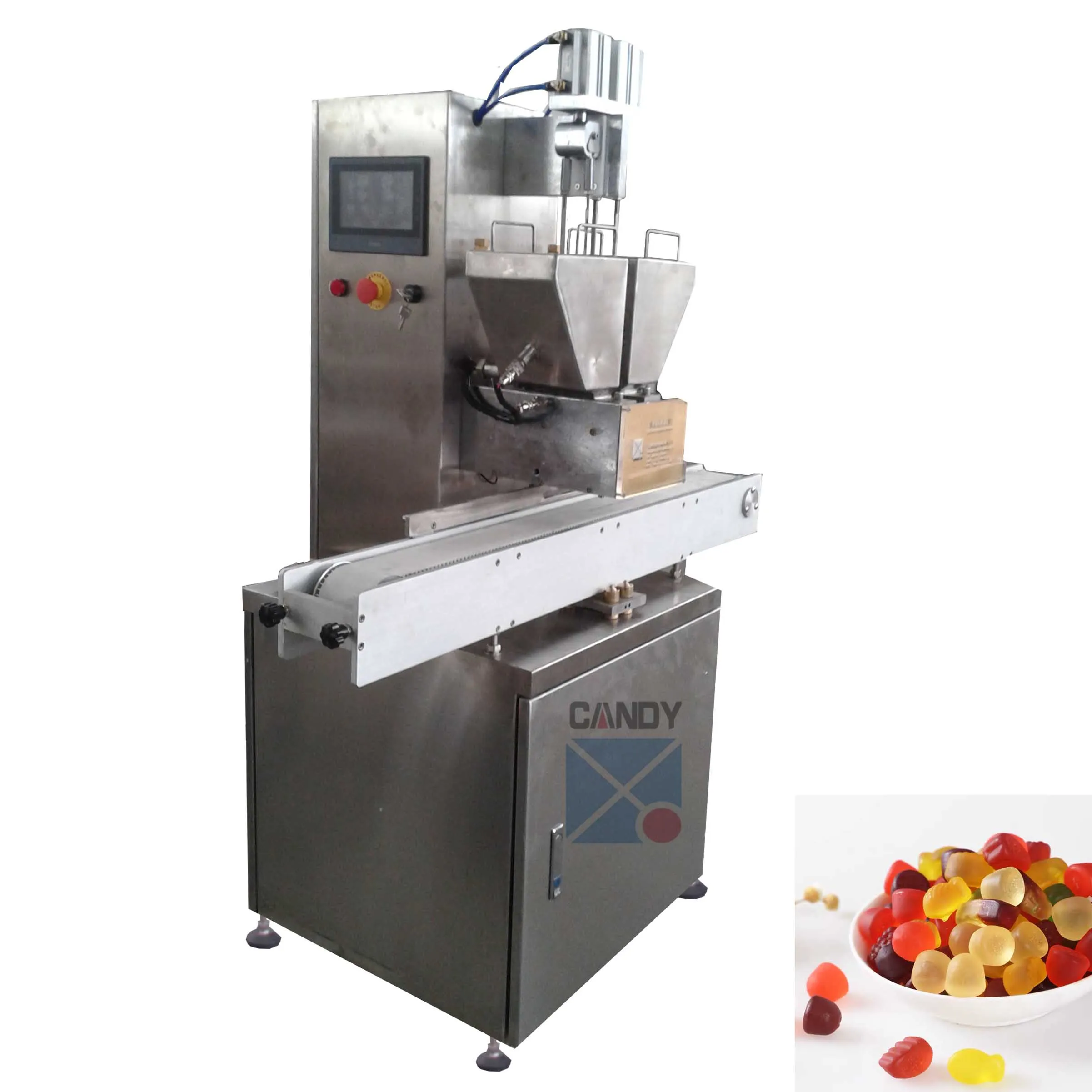 Mini small scale candy depositor jelly candy machine