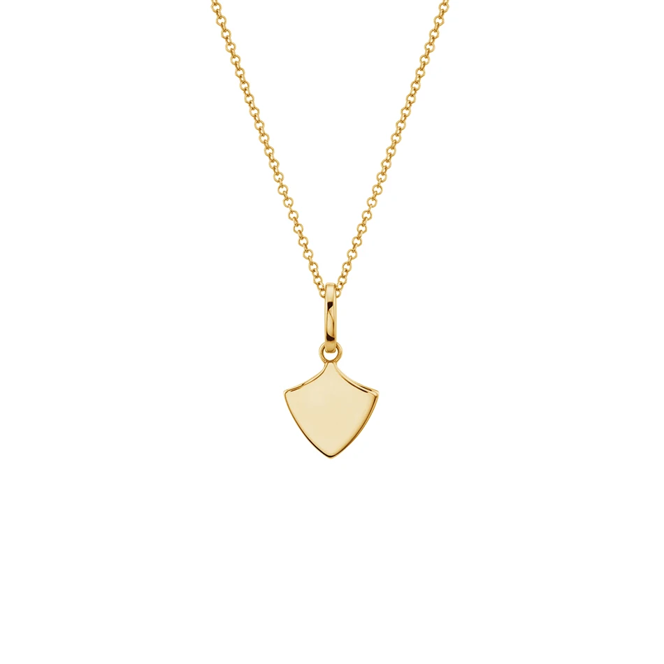 wholesale jewellery shop 925 sterling silver 14K gold Plated necklace For Women classic shield pendant necklace
wholesale jewellery shop 925 sterling silver 14K gold Plated necklace For Women classic shield pendant necklace
