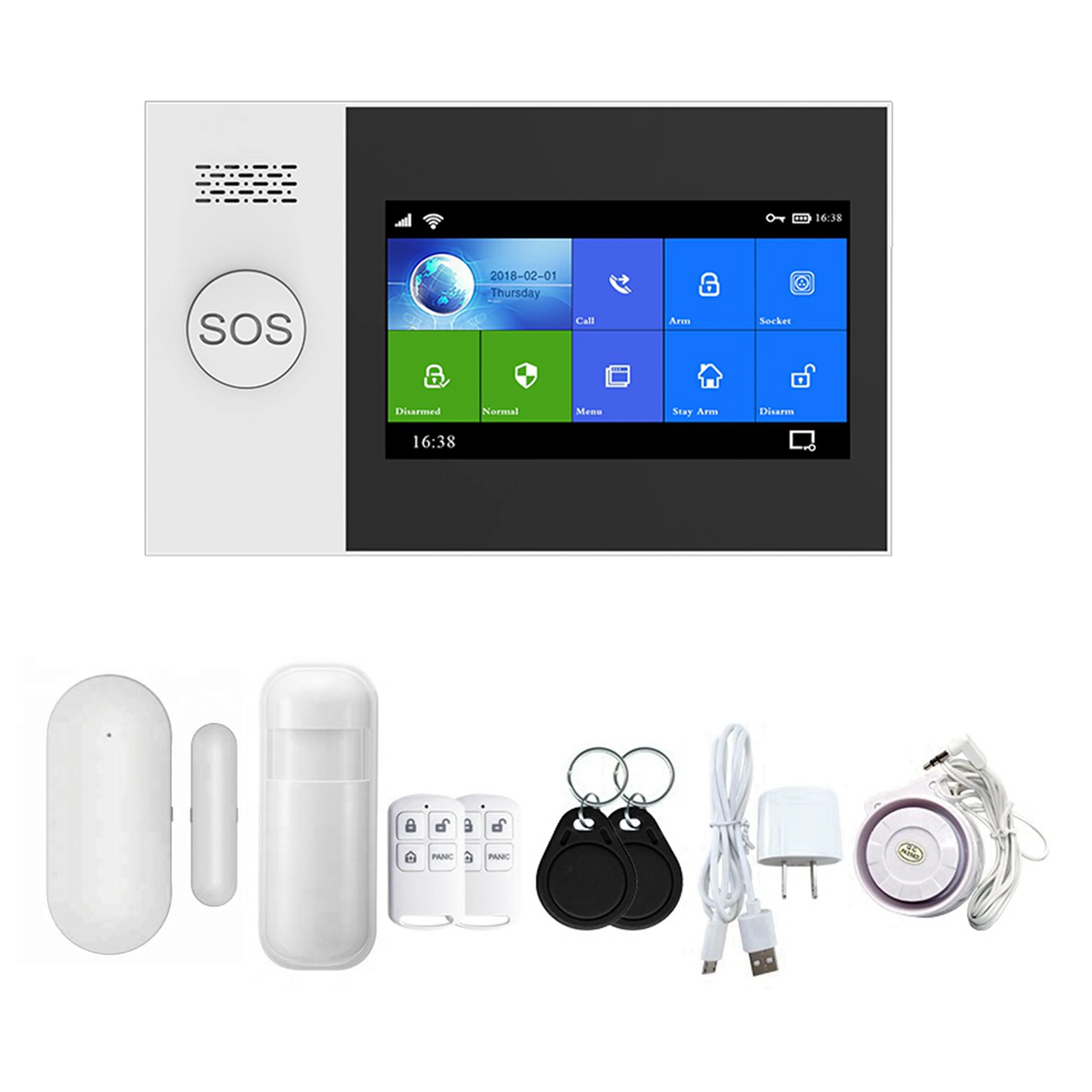 China security alarm system home security alarm system wireless wifi gsm alarm system