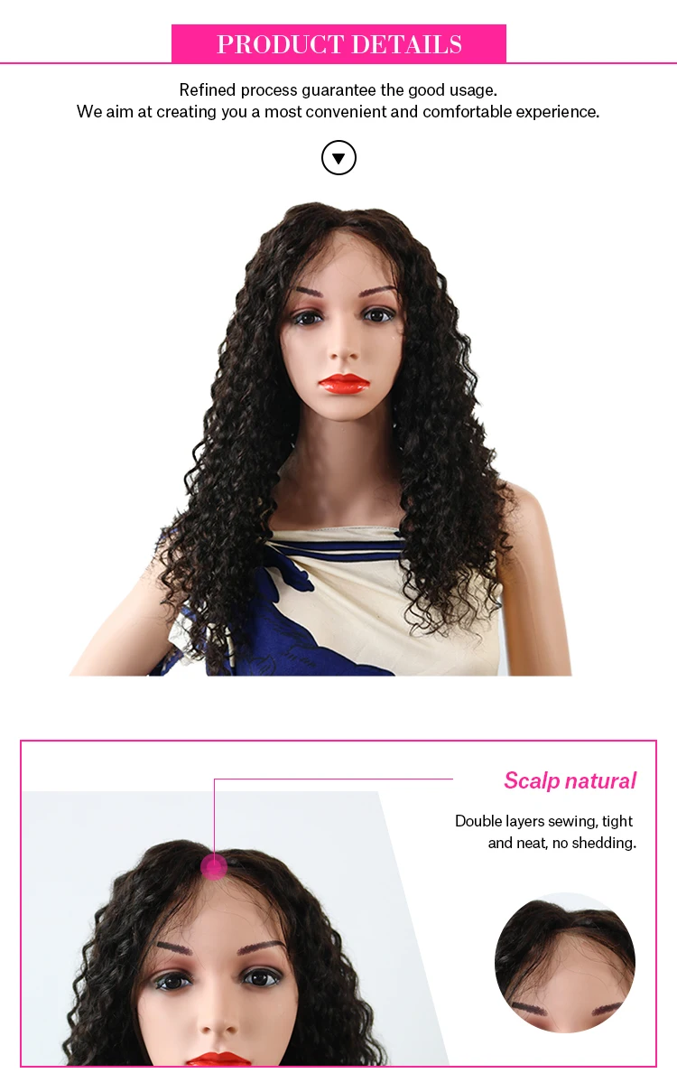 Reliable Quality High Definition Glueless Wigs Kinky Curly Afro