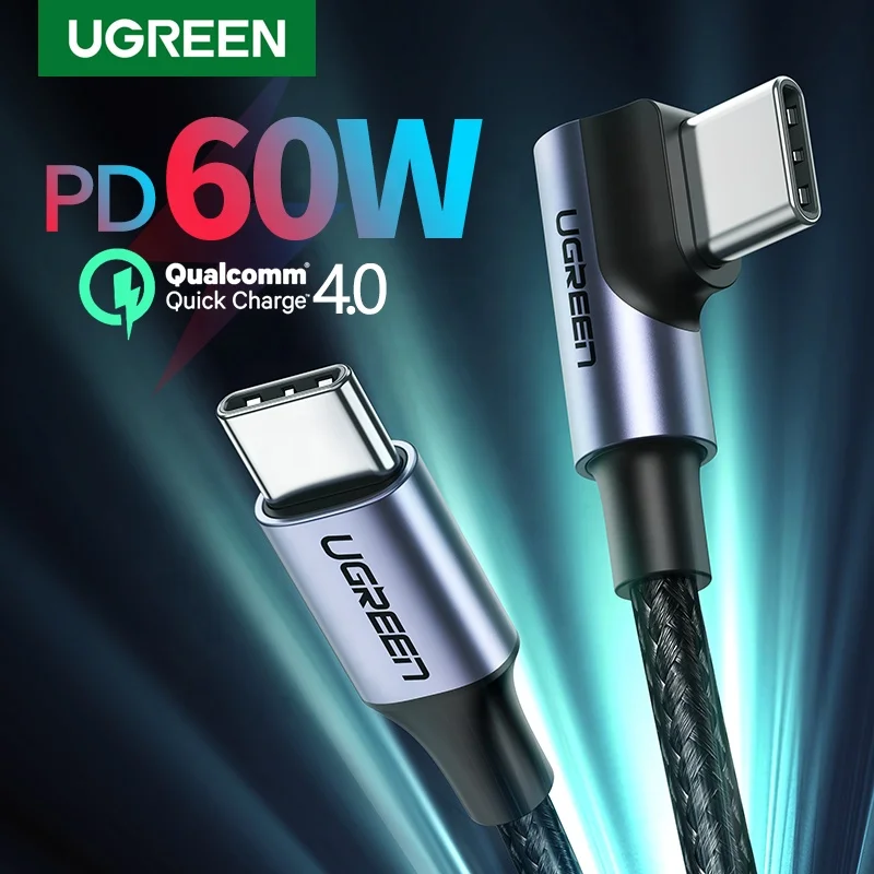 Wholessale Ugreen Type C 60W Cable for Samsung S21 L 3A USB Fast Speed Charging QC 4.0 Cable for IPad Pro Google Pixels Mackbook
Wholessale Ugreen Type C 60W Cable for Samsung S21 L 3A USB Fast Speed Charging QC 4.0 Cable for IPad Pro Google Pixels Mackbook