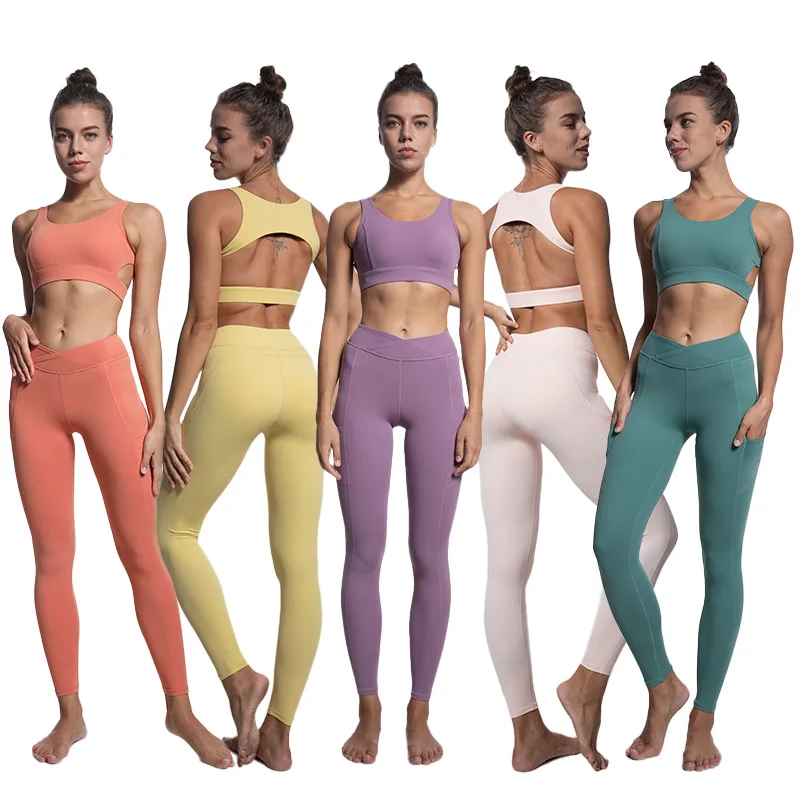 Wholesale Custom Nude Fabric Open Back Push Up Bra High Waist Butt Lift Leggings Workout Gym Yoga Set, Customized colors
Wholesale Custom Nude Fabric Open Back Push Up Bra High Waist Butt Lift Leggings Workout Gym Yoga Set, Customized colors