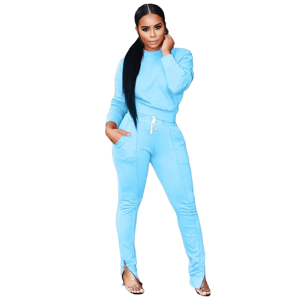 Hot Sale Autumn Cheap Women Sets Feet Zip Matching Sweat Suits for Women Blank Jogging Suits Wholesale Tracksuits, Picture
Hot Sale Autumn Cheap Women Sets Feet Zip Matching Sweat Suits for Women Blank Jogging Suits Wholesale Tracksuits, Picture