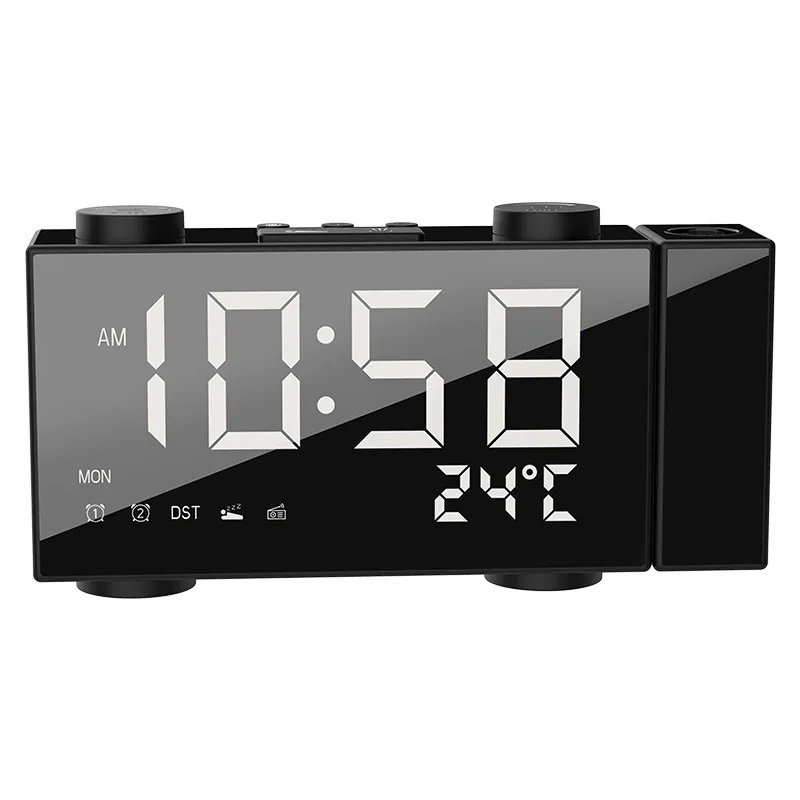 Promotional Digital Clock With Date Week And Temperature Projection Clock Radio And Usb Charging Digital Alarm Clock, Black
Promotional Digital Clock With Date Week And Temperature Projection Clock Radio And Usb Charging Digital Alarm Clock, Black