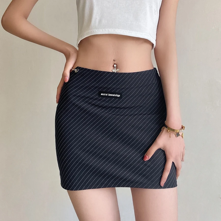 Nibber K21J01991 Factory Outlet Custom Strpied Printed Side Ripped Chain Short Sexy Girl's Hot Mini Wrap Skirt Office Lady Skirt, Blue
Nibber K21J01991 Factory Outlet Custom Strpied Printed Side Ripped Chain Short Sexy Girl's Hot Mini Wrap Skirt Office Lady Skirt, Blue