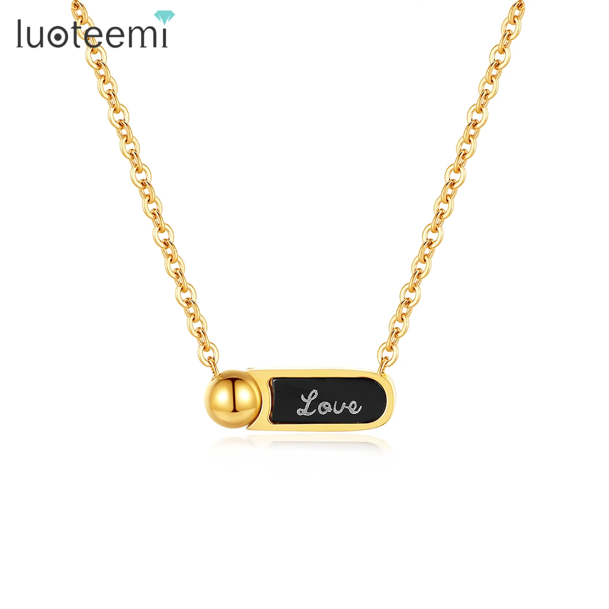 SP-LAM Link Chain Necklace Girl Cute Woman 2021 Gold Jewelry Trendy Letter Stainless Steel Pendant
SP-LAM Link Chain Necklace Girl Cute Woman 2021 Gold Jewelry Trendy Letter Stainless Steel Pendant