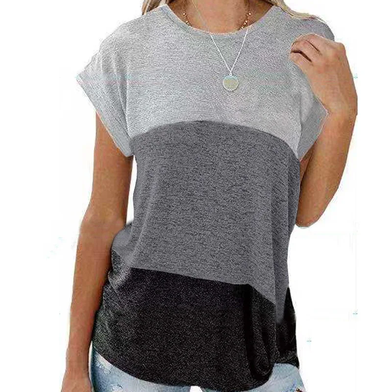 2021 fashion summer lady casual short sleeve tee tunic top round neck loose t shirts women
2021 fashion summer lady casual short sleeve tee tunic top round neck loose t shirts women