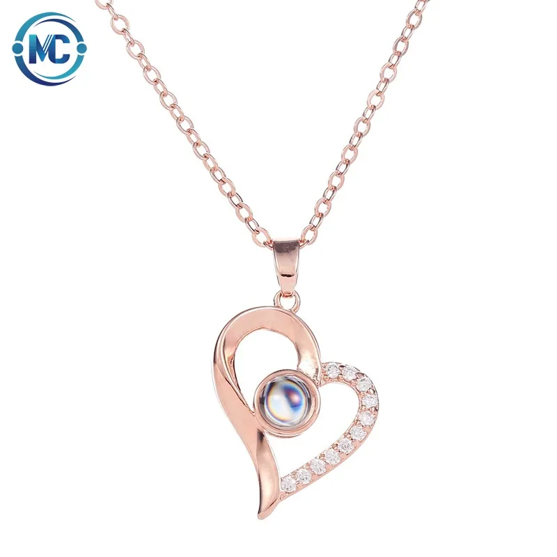 2021 Rose Gold 100 languages I love you heart shaped Women Gift necklace Accessories Valentine's Day
2021 Rose Gold 100 languages I love you heart shaped Women Gift necklace Accessories Valentine's Day