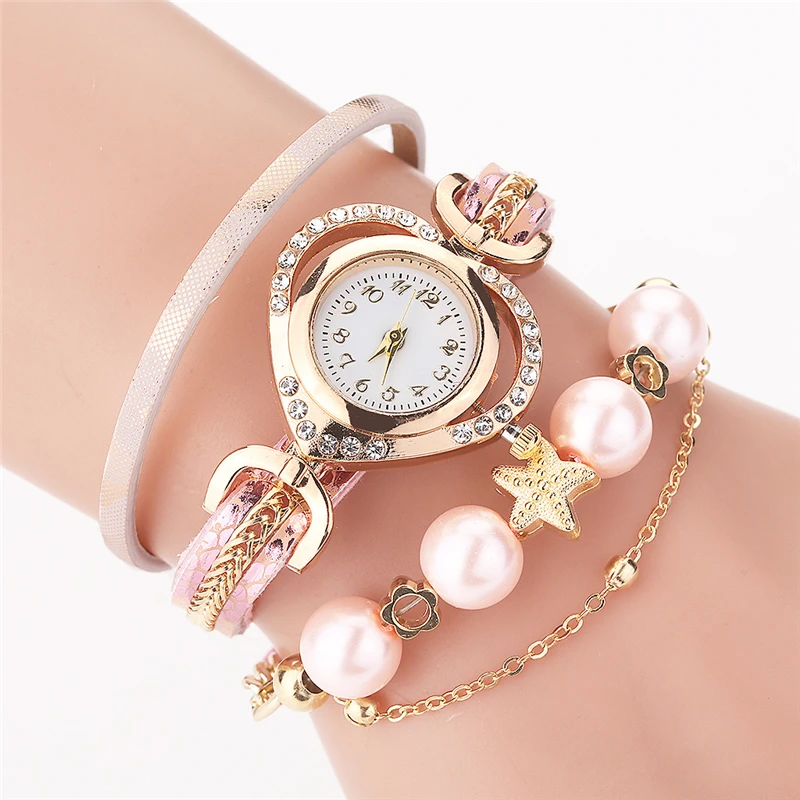 2021 Factory new model Ladies clock Pearl Bracelet Watch Fashion new reloj Love Diamond Digital women Watch
2021 Factory new model Ladies clock Pearl Bracelet Watch Fashion new reloj Love Diamond Digital women Watch