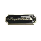 Custom Embossed Logo Metal Label for Leather Bag