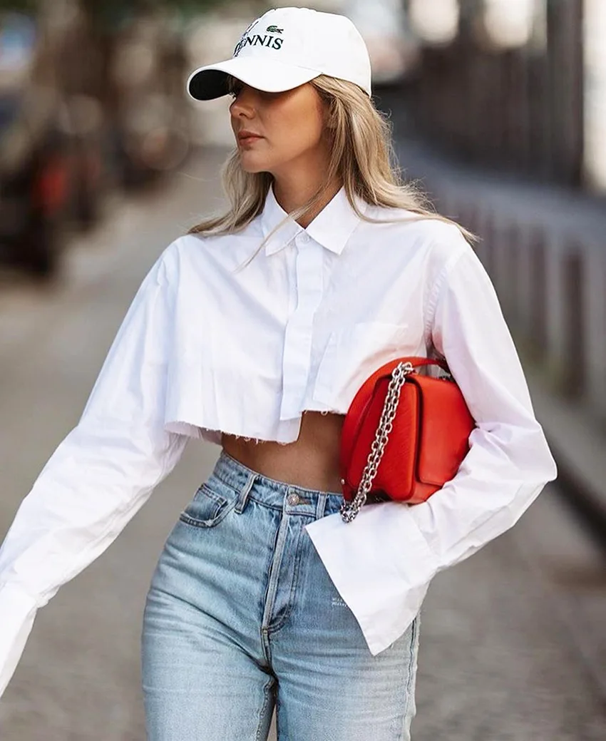 Women casual crop blouse shirts women Long sleeve white chemise chic tops Office Ladies Shirt Female Casual, Pic
Women casual crop blouse shirts women Long sleeve white chemise chic tops Office Ladies Shirt Female Casual, Pic