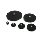Rubber Coated Magnet Pot Magnetic Holding With Screw Thread