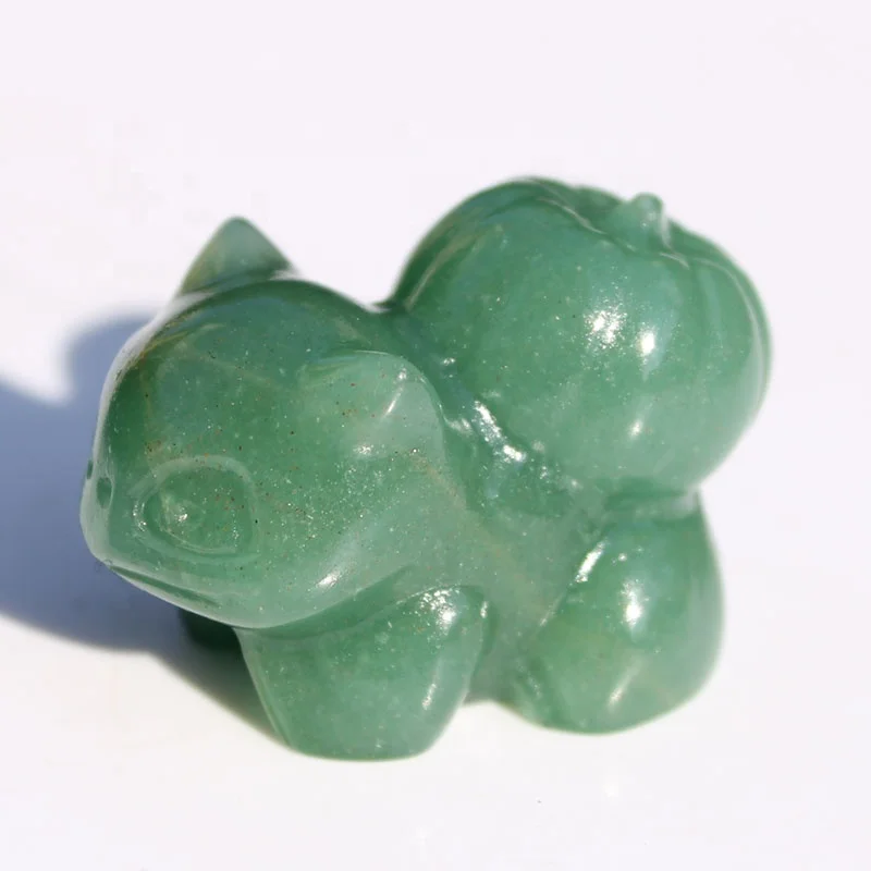 Wholesale Cheap Price 1inch Length Natural Green Aventurine Crystal Animal Bulbasaur Carvings
Wholesale Cheap Price 1inch Length Natural Green Aventurine Crystal Animal Bulbasaur Carvings