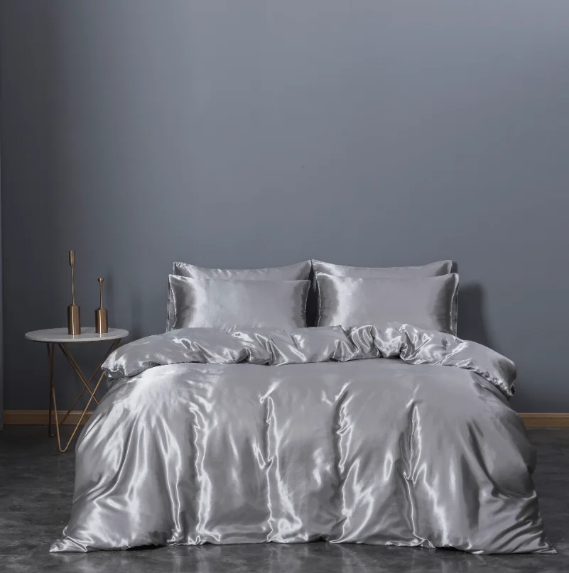 High Quality Polyester Bedding Set Silky Touching Luxurious Duvet Cover Set