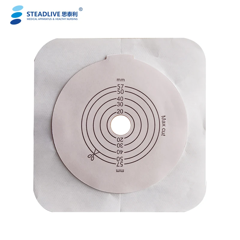 Two piece colostomy hydrocolloid wafer for ostomy C2F 57MM, View Ostomy