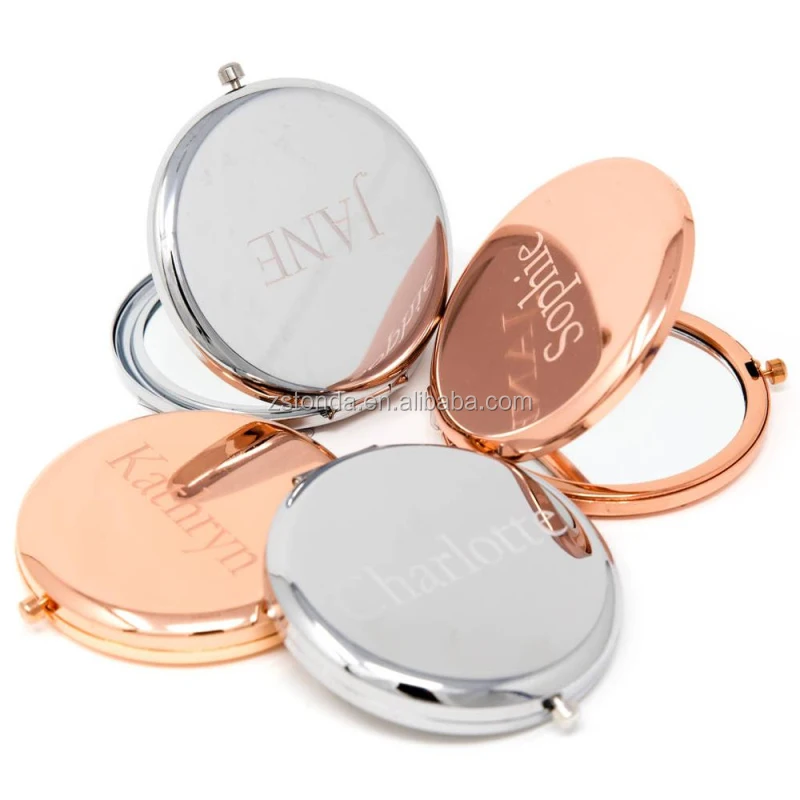 Double side women pocket makeup foldable mirror small personalized mirror round rose gold mirror, Silver/gold/rose gold
Double side women pocket makeup foldable mirror small personalized mirror round rose gold mirror, Silver/gold/rose gold