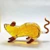 customized logo glass mouse shape bottle wine decanter