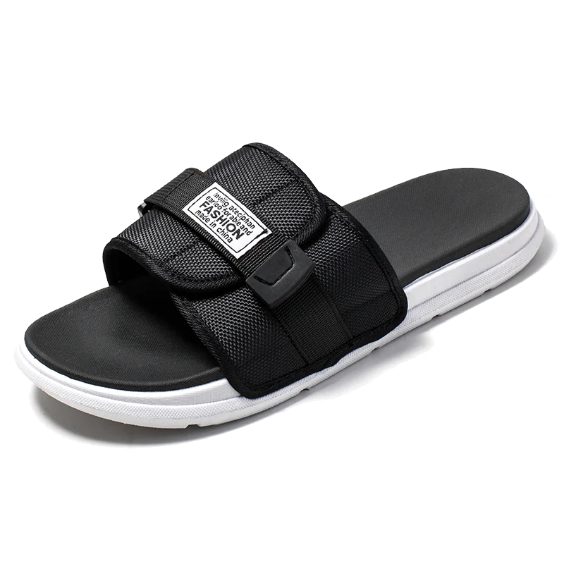 2020 outdoor fashion footwear men's sandal, summer beach sports adjustable black sublimation print slippers for men 
2020 outdoor fashion footwear men's sandal, summer beach sports adjustable black sublimation print slippers for men