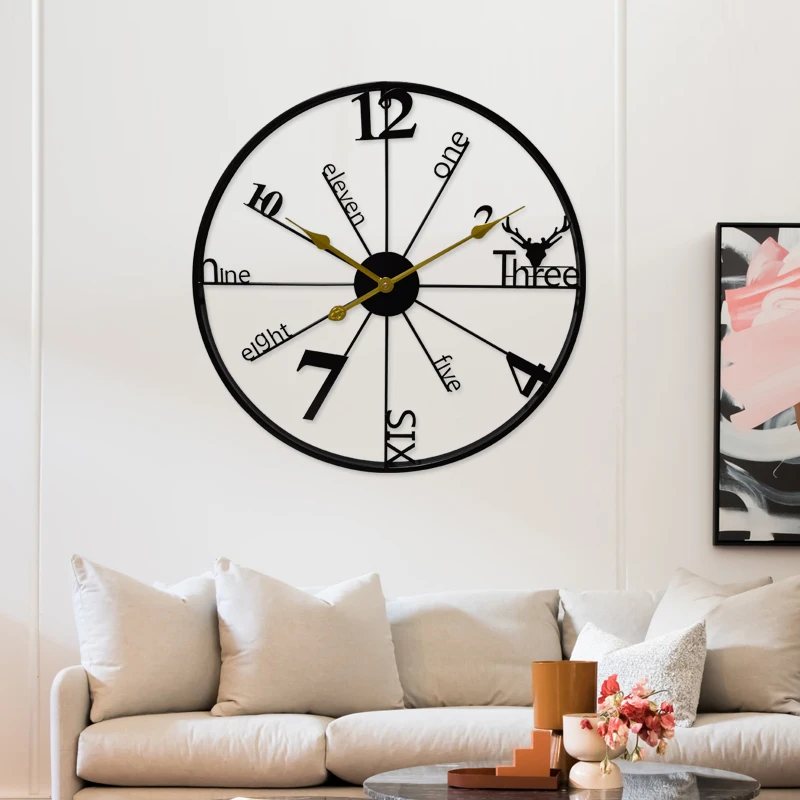 23.6inch New Design European Retro Simple Clock Silent Battery Operated Round Metal Distressed Wall Clock for Home
23.6inch New Design European Retro Simple Clock Silent Battery Operated Round Metal Distressed Wall Clock for Home