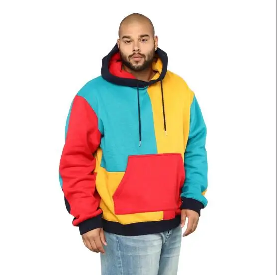 OEM customized European and American autumn and winter new stitching multicolor hooded sweater
OEM customized European and American autumn and winter new stitching multicolor hooded sweater